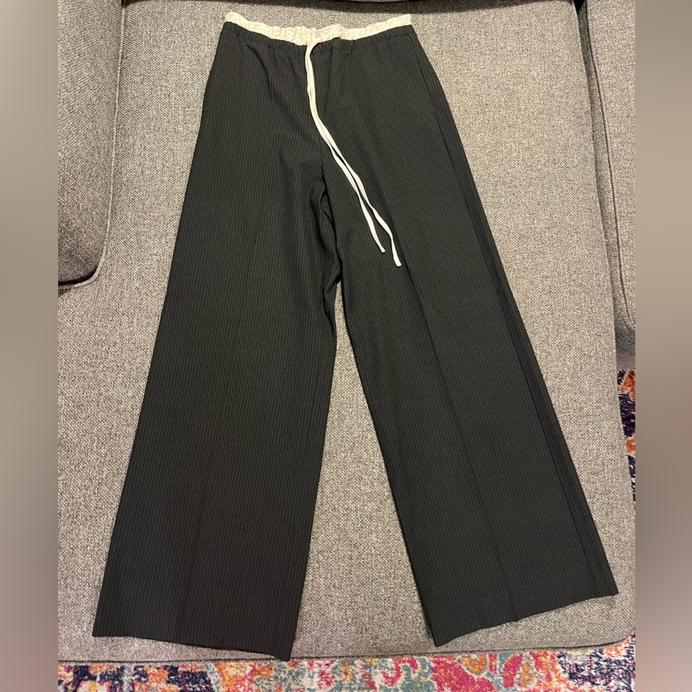 Zara Wide Leg Drawstring Trousers